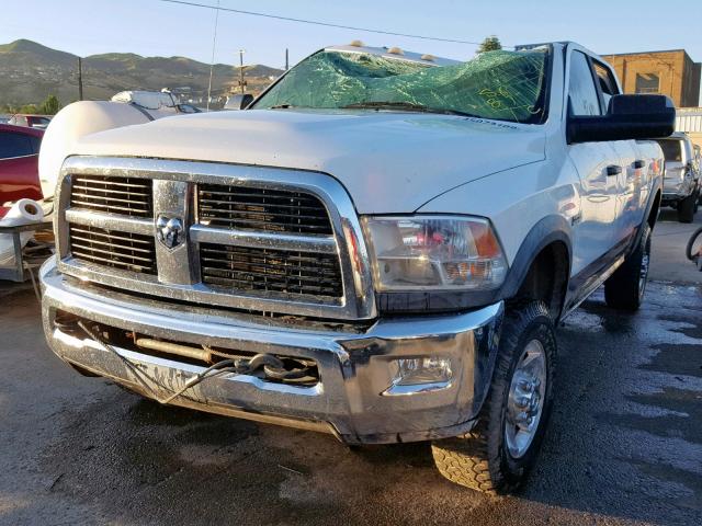 3D7TT2CT4AG173836 - 2010 DODGE RAM 2500 WHITE photo 2