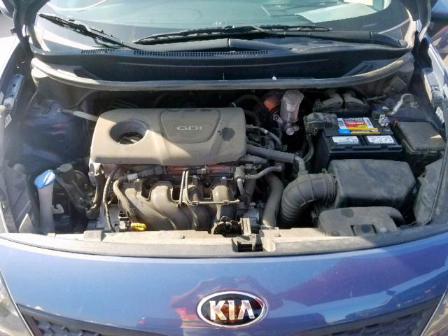 KNADM4A38G6697217 - 2016 KIA RIO LX BLUE photo 7