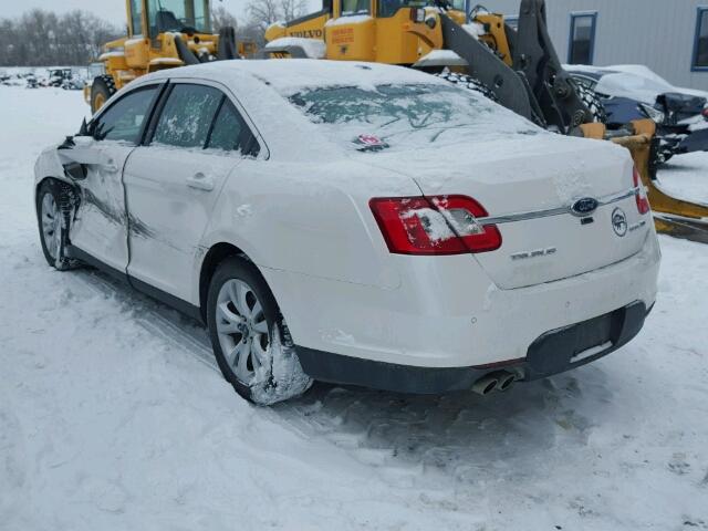 1FAHP2HW3BG189875 - 2011 FORD TAURUS SEL WHITE photo 3