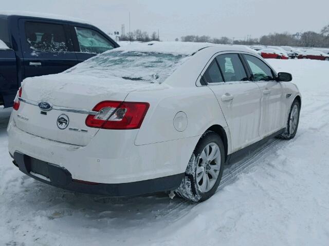 1FAHP2HW3BG189875 - 2011 FORD TAURUS SEL WHITE photo 4