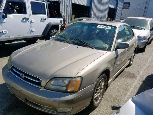 4S3BE656327203680 - 2002 SUBARU LEGACY GT BEIGE photo 2