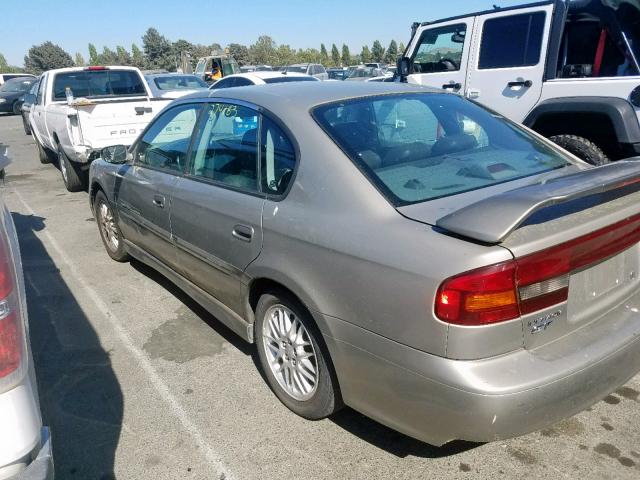 4S3BE656327203680 - 2002 SUBARU LEGACY GT BEIGE photo 3