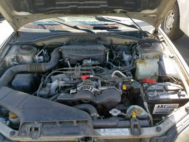 4S3BE656327203680 - 2002 SUBARU LEGACY GT BEIGE photo 7