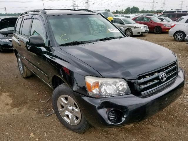 JTEGD21A450117220 - 2005 TOYOTA HIGHLANDER BLACK photo 1