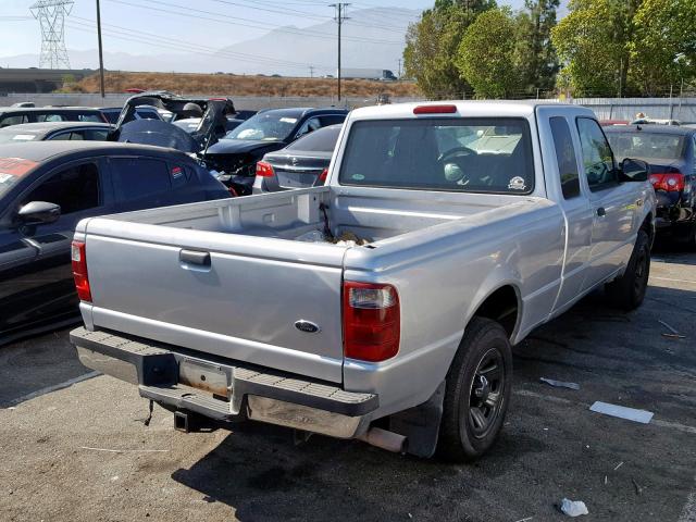 1FTYR44E44PA03597 - 2004 FORD RANGER SUP SILVER photo 4