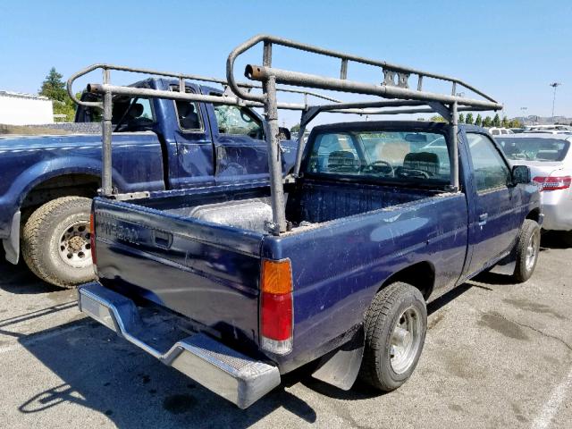 1N6SD11S8NC336601 - 1992 NISSAN TRUCK SHOR BLUE photo 4