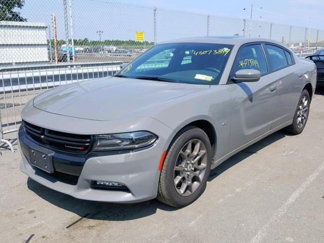 2C3CDXJGXJH324130 - 2018 DODGE CHARGER GT GRAY photo 2