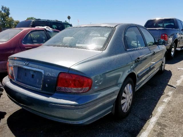 KMHWF25S04A078157 - 2004 HYUNDAI SONATA GL BLUE photo 4