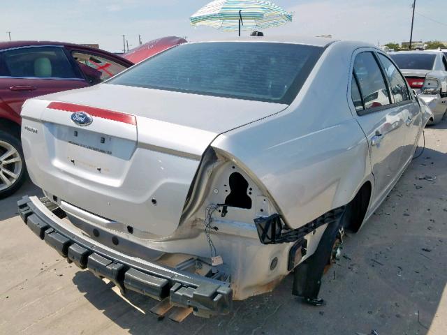 3FAHP0GA5CR381061 - 2012 FORD FUSION S SILVER photo 4