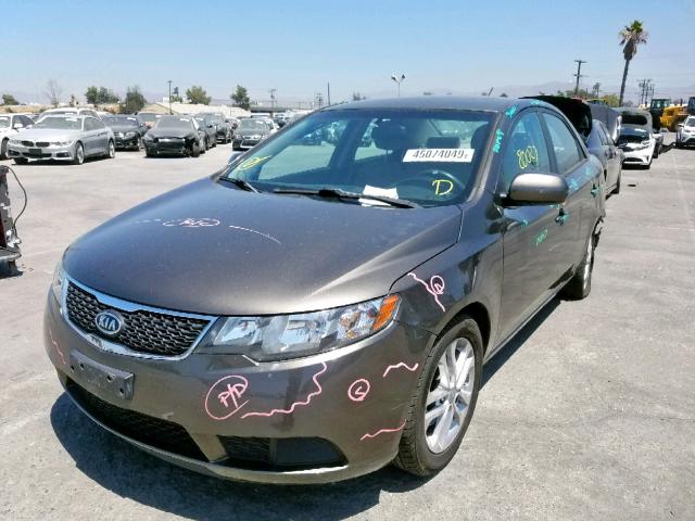 KNAFU4A29B5332530 - 2011 KIA FORTE EX BROWN photo 2