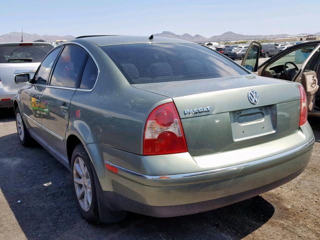 WVWPD63B44P142173 - 2004 VOLKSWAGEN PASSAT GLS GREEN photo 3