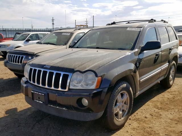 1J8HR58287C590610 - 2007 JEEP GRAND CHER BLACK photo 2