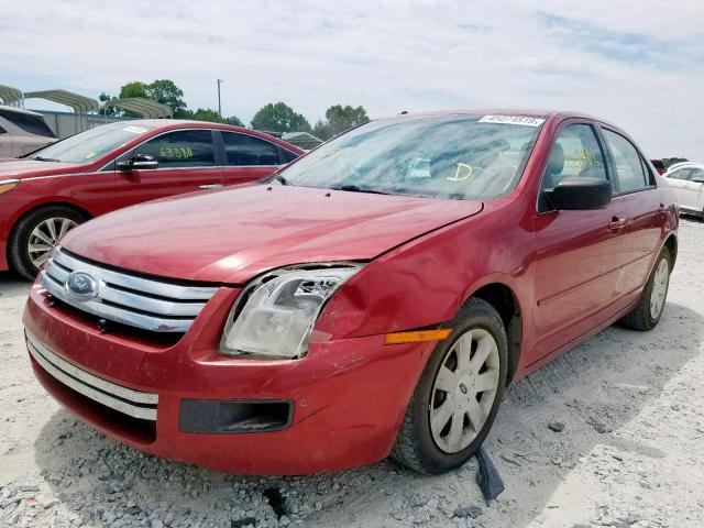 3FAHP06Z37R106916 - 2007 FORD FUSION S RED photo 2