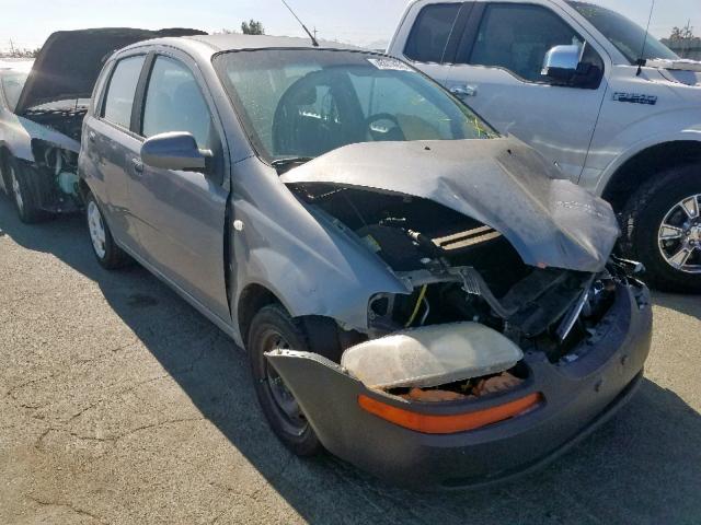 KL1TD66667B789003 - 2007 CHEVROLET AVEO BASE ნაცრისფერი ფოტო 1