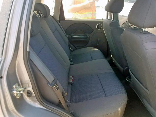 KL1TD66667B789003 - 2007 CHEVROLET AVEO BASE ნაცრისფერი ფოტო 6