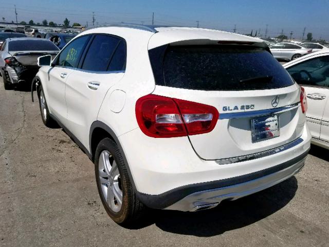 WDCTG4EB9HJ286800 - 2017 MERCEDES-BENZ GLA 250 WHITE photo 3