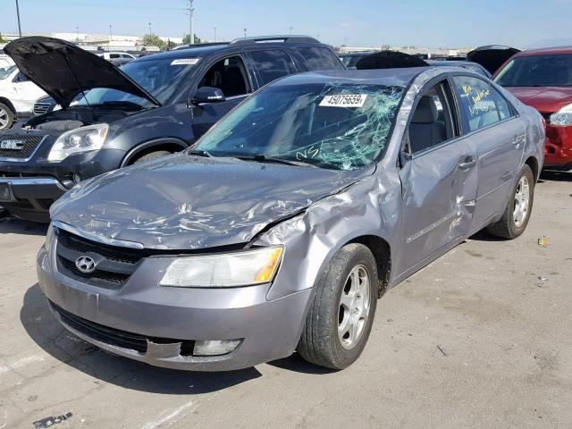 5NPEU46F46H149388 - 2006 HYUNDAI SONATA GLS GRAY photo 2