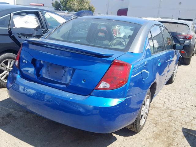 1G8AL52F83Z132038 - 2003 SATURN ION LEVEL BLUE photo 4