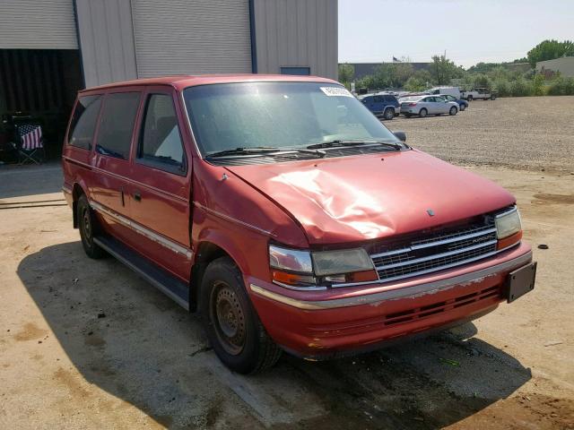 1P4GH44R4PX676066 - 1993 PLYMOUTH GRAND VOYA RED photo 1