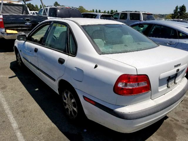 YV1VS29512F863829 - 2002 VOLVO S40 1.9T WHITE photo 3