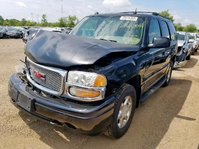 1GKEK63U44J258611 - 2004 GMC YUKON DENA BLACK photo 2