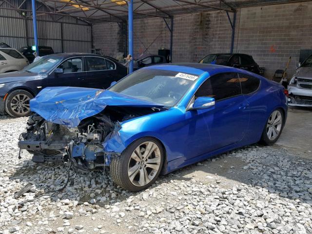 KMHHU6KH3AU019239 - 2010 HYUNDAI GENESIS CO BLUE photo 2