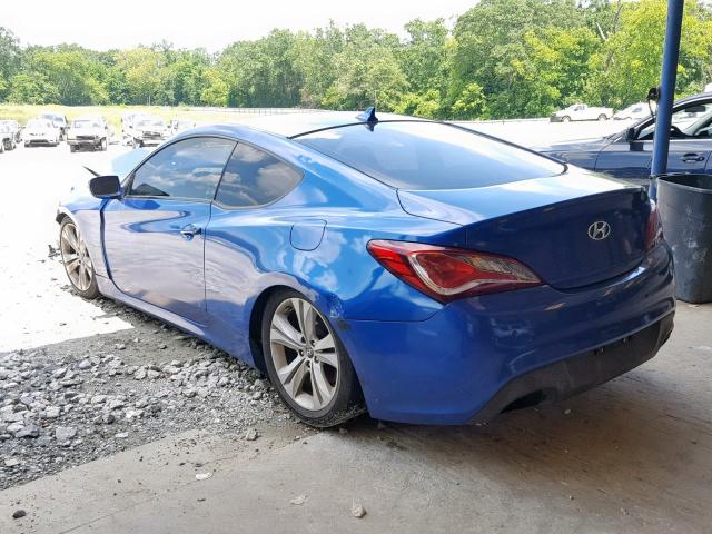 KMHHU6KH3AU019239 - 2010 HYUNDAI GENESIS CO BLUE photo 3