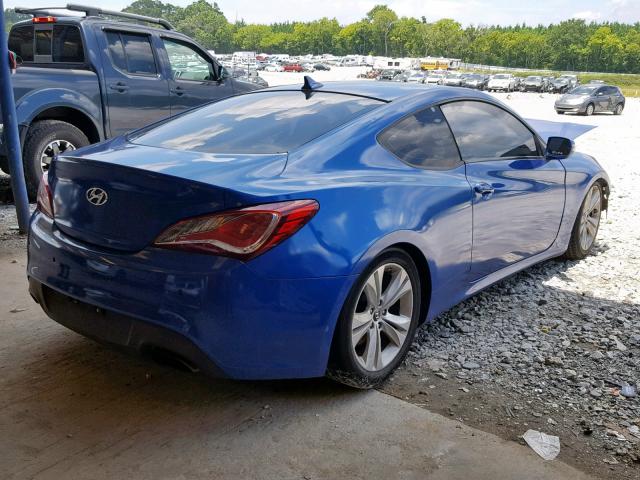 KMHHU6KH3AU019239 - 2010 HYUNDAI GENESIS CO BLUE photo 4