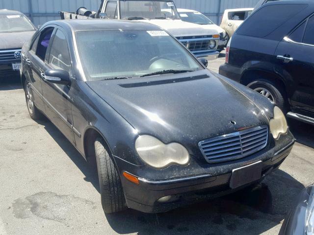 WDBRF61J12F194181 - 2002 MERCEDES-BENZ C 240 BLACK photo 1