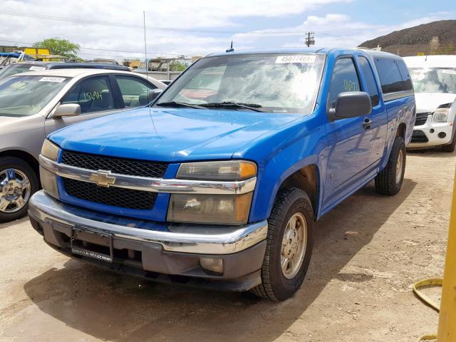 1GCCS39E388191806 - 2008 CHEVROLET COLORADO L BLUE photo 2