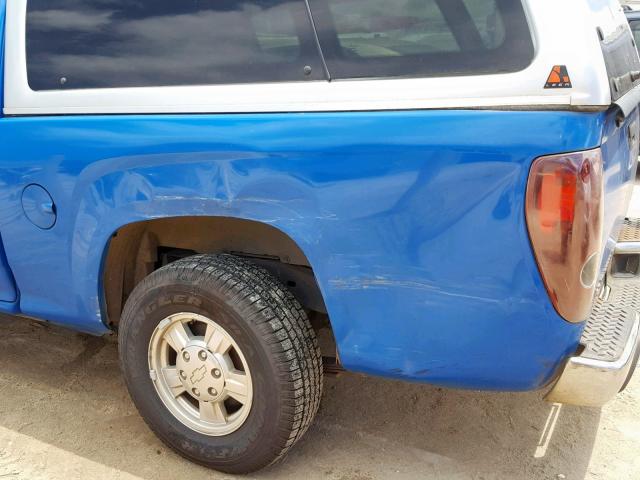 1GCCS39E388191806 - 2008 CHEVROLET COLORADO L BLUE photo 9
