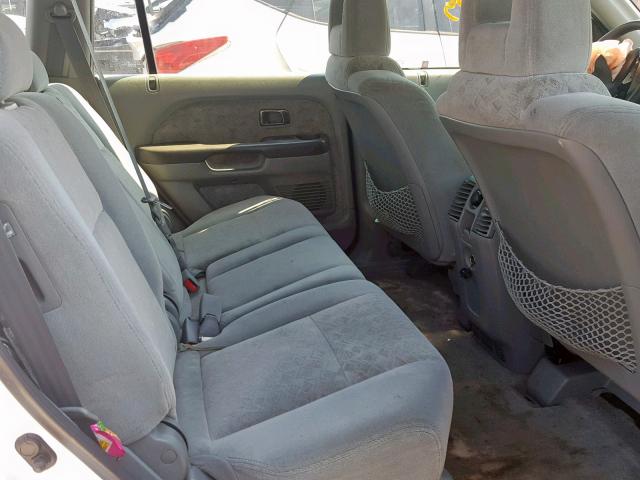 2HKYF18195H537089 - 2005 HONDA PILOT LX WHITE photo 6