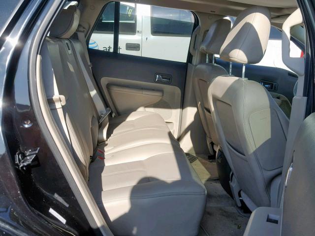 2FMDK38C08BA91241 - 2008 FORD EDGE SEL BLACK photo 6