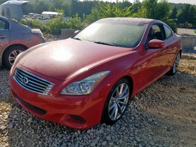 JNKCV64E78M110957 - 2008 INFINITI G37 BASE RED photo 2