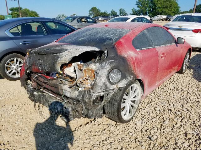 JNKCV64E78M110957 - 2008 INFINITI G37 BASE RED photo 4