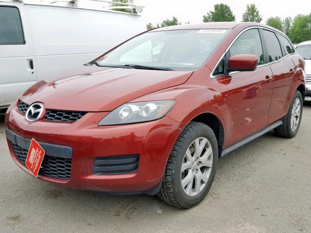 JM3ER293670159059 - 2007 MAZDA CX-7 BURGUNDY photo 2