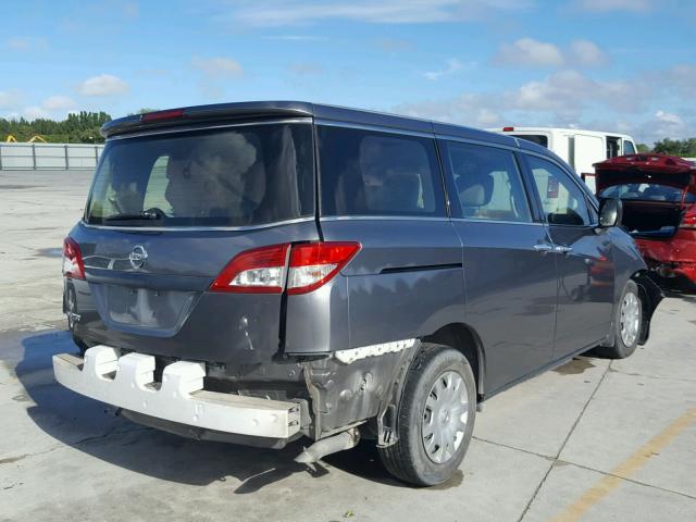 JN8AE2KP8E9106067 - 2014 NISSAN QUEST S GRAY photo 4