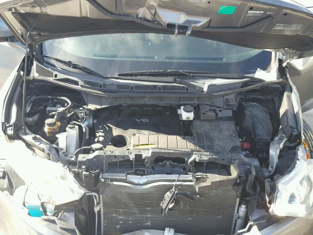 JN8AE2KP8E9106067 - 2014 NISSAN QUEST S GRAY photo 7