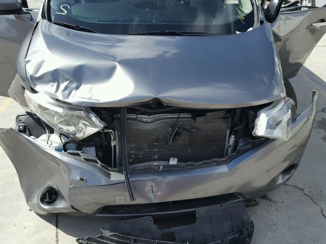 JN8AE2KP8E9106067 - 2014 NISSAN QUEST S GRAY photo 9