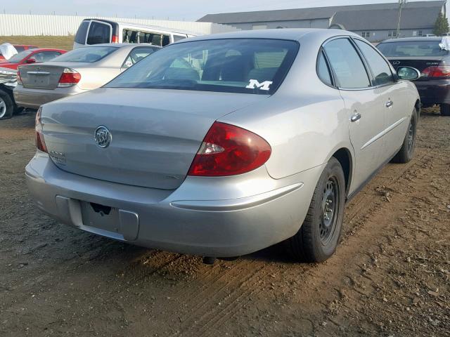 2G4WC552171102300 - 2007 BUICK LACROSSE C SILVER photo 4