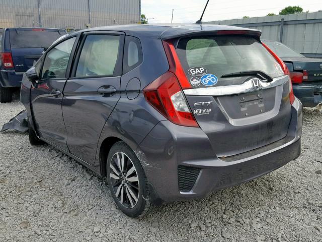 JHMGK5H7XGX033188 - 2016 HONDA FIT EX GRAY photo 3