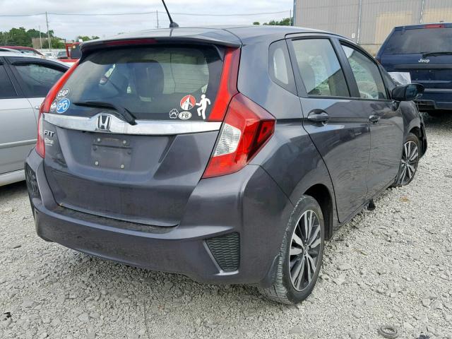 JHMGK5H7XGX033188 - 2016 HONDA FIT EX GRAY photo 4