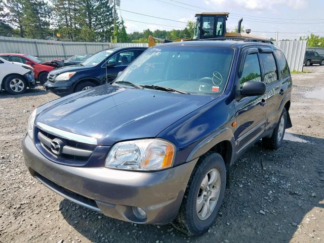 4F2CZ94193KM56274 - 2003 MAZDA TRIBUTE LX BLUE photo 2