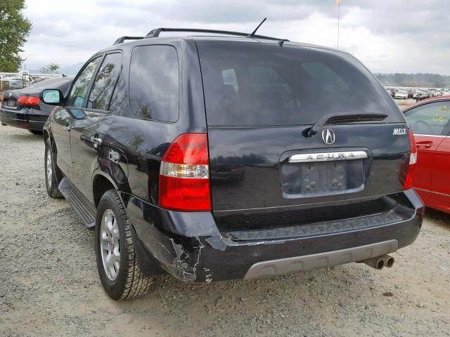 2HNYD18691H517715 - 2001 ACURA MDX TOURIN BLACK photo 3