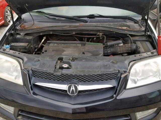 2HNYD18691H517715 - 2001 ACURA MDX TOURIN BLACK photo 7