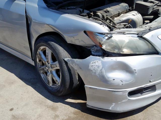 4T1BE46K47U601775 - 2007 TOYOTA CAMRY NEW SILVER photo 9