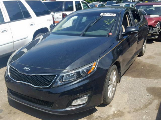 5XXGN4A7XFG438986 - 2015 KIA OPTIMA EX BLACK photo 2