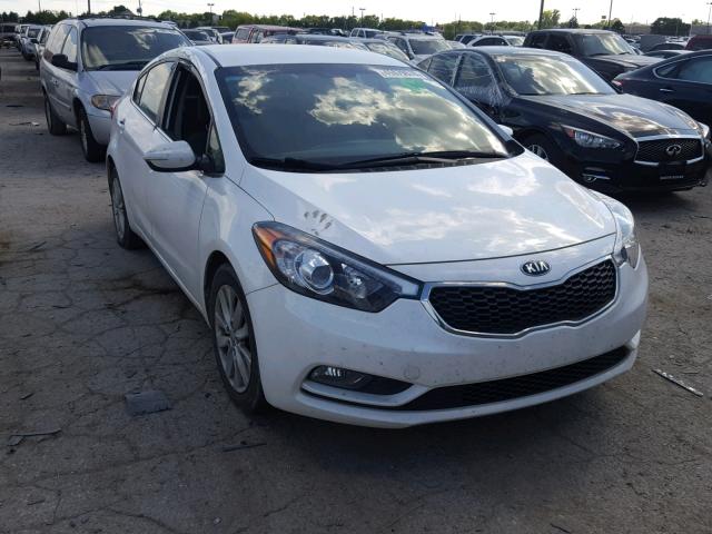 KNAFX4A87F5319356 - 2015 KIA FORTE EX WHITE photo 1