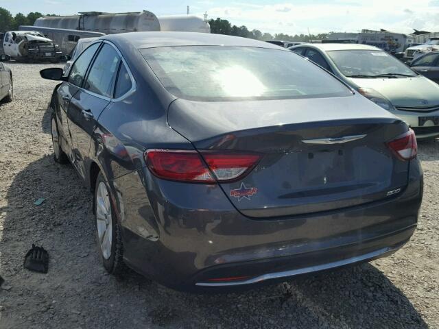 1C3CCCAB9GN144315 - 2016 CHRYSLER 200 LIMITE GRAY photo 3