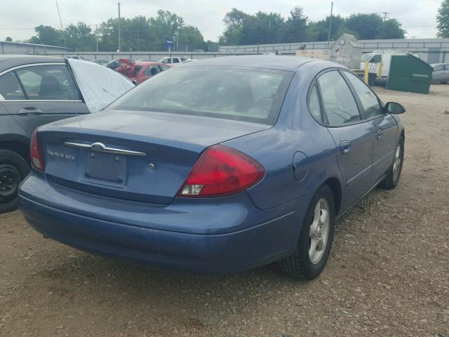 1FAFP55U02G176139 - 2002 FORD TAURUS SES BLUE photo 4